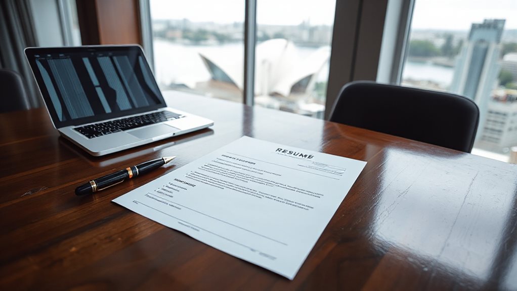 clear standard resume structure