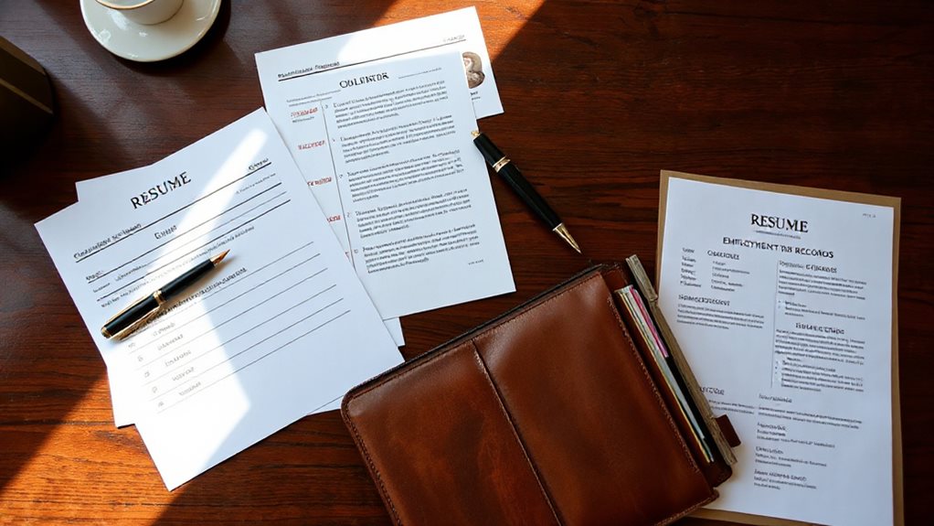 list jobs dates achievements education