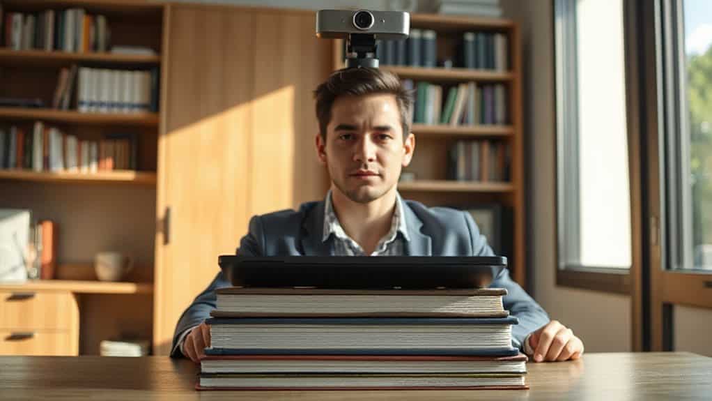 align camera at eye level with headroom