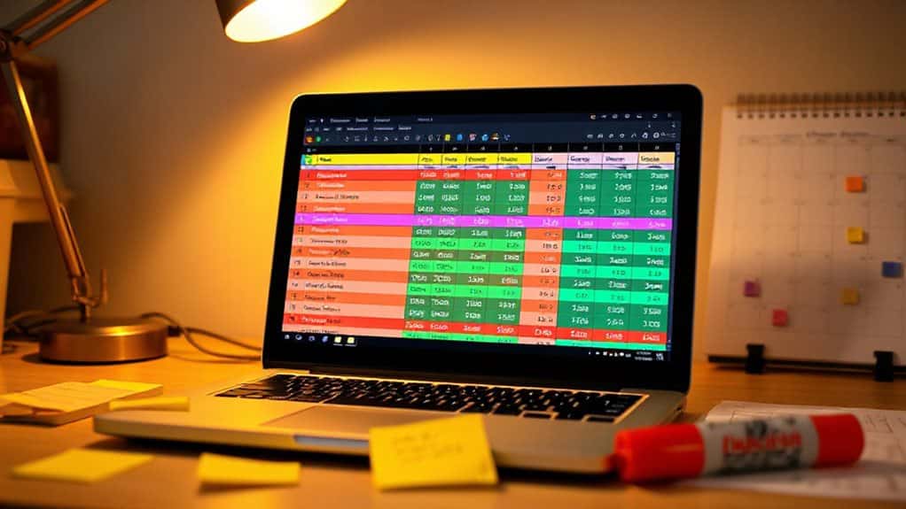 conditional formatting for job tracker analytics