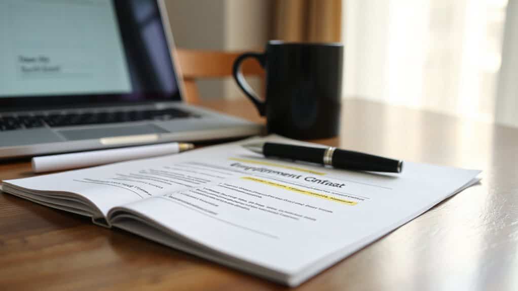 notice period aligned with contract terms