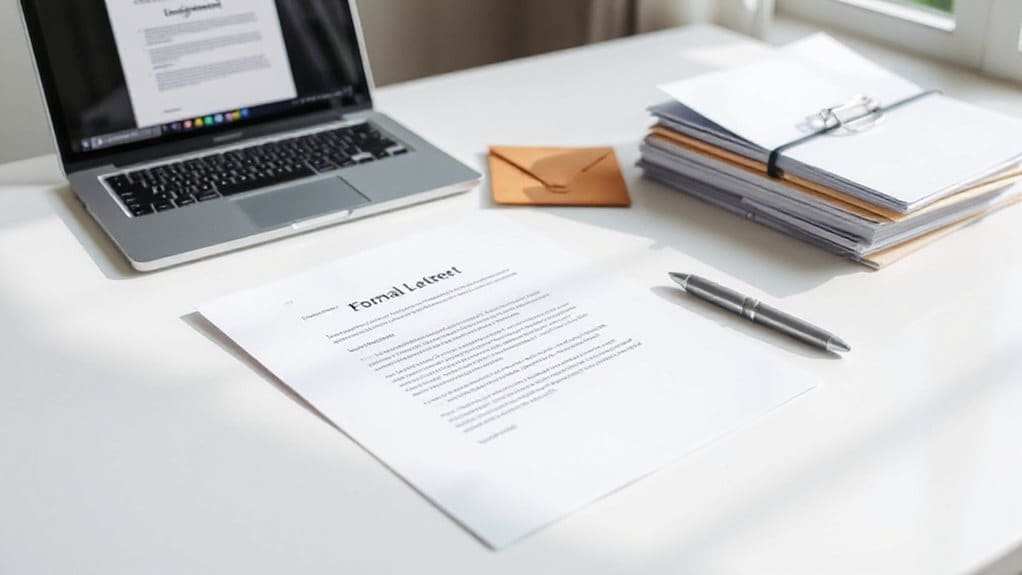 polished resignation package template