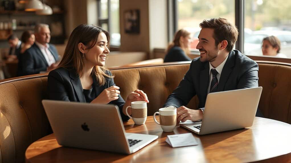 reconnect with professionals weekly for job referrals