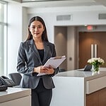 become receptionist with no experience